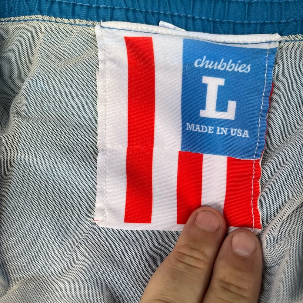 Chubbies Blue and Gray Shorts